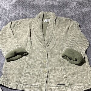 Peace Love World Sage Textured Blazer